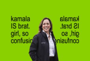 Kamala Harris brat meme