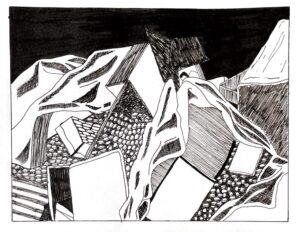 Illustration of the demolition of Best Bakery in India