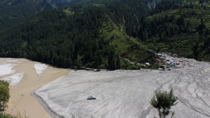 Debris from Dharali flood.