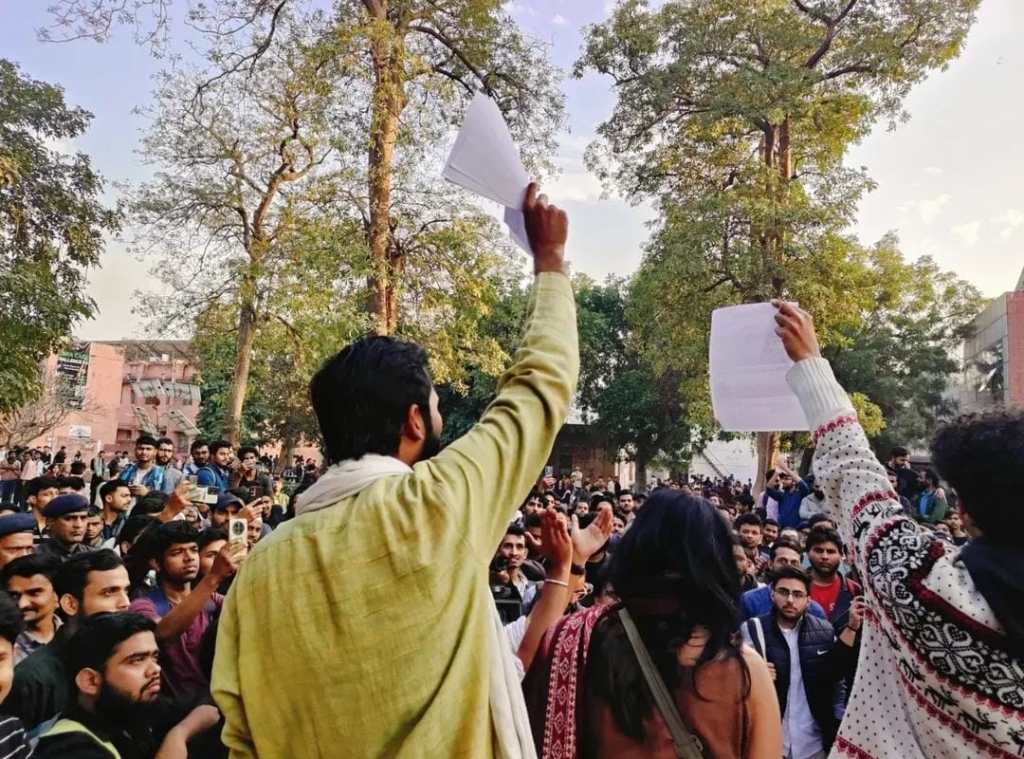 Jamia student protest